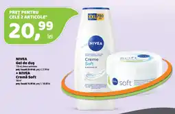 La Doi Pasi Nivea gel de duș creme soft Ofertă
