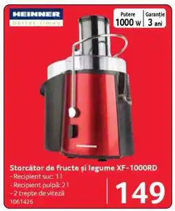 Selgros Storător de fructe și legume XF-1000RD Ofertă