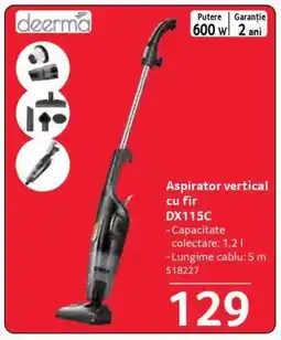 Selgros Aspirator vertical cu fir DX115C Ofertă