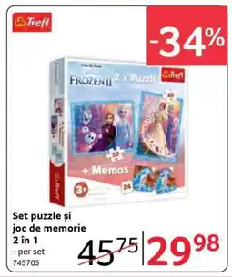 Selgros Set puzzle și joc de memorie 2 în 1 Ofertă