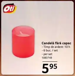 Selgros Candelă fără capac Ofertă
