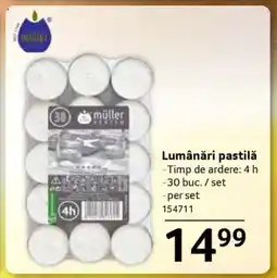 Selgros Lumânări pastilă Ofertă