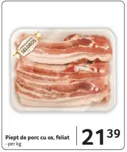 Selgros Piept de porc cu os, feliat Ofertă
