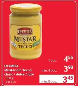Selgros OLYMPIA Muștar din Tecuci clasic / dulce / iute Ofertă