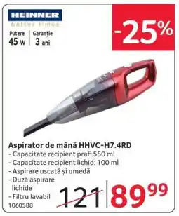 Selgros Aspirator de mână HHVC-H7.4RD Ofertă