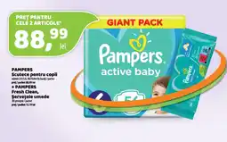 La Doi Pasi Pampers active baby Ofertă