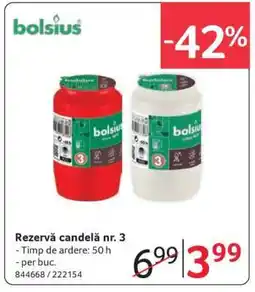 Selgros Rezervă candelă nr. 3 Ofertă