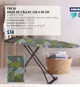 Selgros FREYA MASĂ DE CĂLCAT, 125 X 45 CM Ofertă