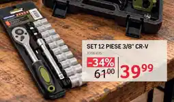 Selgros SET 12 PIESE 3/8” CR-V Ofertă