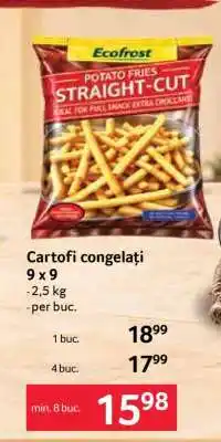 Selgros Cartofi congelați 9 x 9 Ofertă