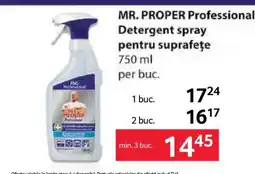 Selgros MR. PROPER Professional Detergent spray pentru suprafețe Ofertă