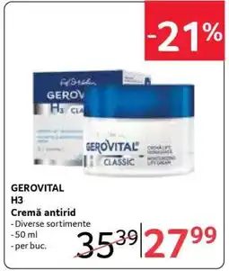 Selgros GEROVITAL H3 Cremă antirid Ofertă