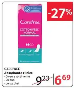 Selgros CAREFREE Absorbante zilnice Ofertă