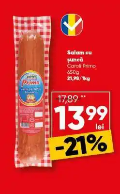 PROFI Salam cu șuncă Caroli Primo Ofertă