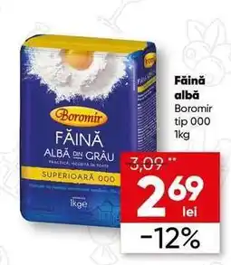 PROFI Făină albă Boromir tip 000 1kg Ofertă