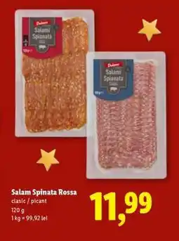 Lidl Salam Spinata Rossa Ofertă