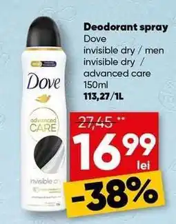 PROFI Deodorant spray Dove Ofertă