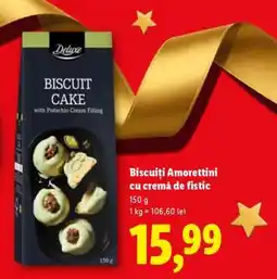 Lidl Biscuiți Amorettini cu cremă de fistic Ofertă