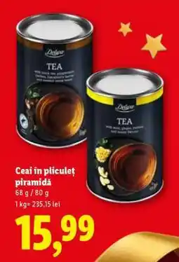 Lidl Ceai în pliculeț piramidă Ofertă