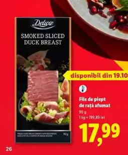Lidl File de piept de rață, afumat Ofertă