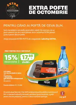 La Doi Pasi City Grill tort de ciocolată și vișine Ofertă
