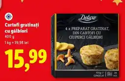 Lidl Cartofi gratinați cu gălbiori Ofertă