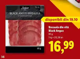 Lidl Bresaola din vită Black Angus Ofertă