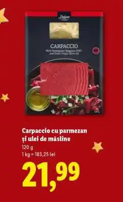 Lidl Carpaccio cu parmezan și ulei de măsline Ofertă
