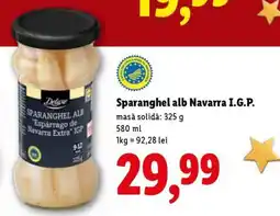 Lidl Sparanghel alb Navarra I.G.P Ofertă