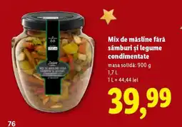 Lidl Mix de măsline fără sâmburi și legume condimentate Ofertă