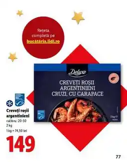 Lidl Creveți roșii argentinieni Ofertă