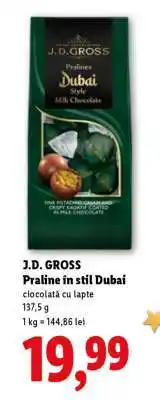 Lidl J.D. GROSS Praline în stil Dubai Ofertă