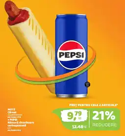 La Doi Pasi Pepsi Motz Cârnat Ofertă