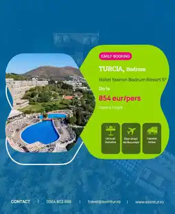 Eximtur Hotel Yasmin Bodrum Resort 5* Ofertă