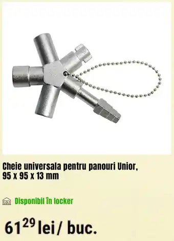 Cheie universala pentru panouri Unior