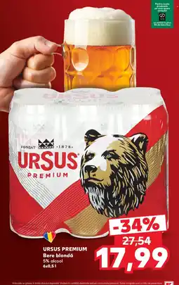 Kaufland Ursus premium Bere blondă Ofertă