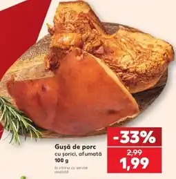 Kaufland Gușă de porc cu șorici, afumată Ofertă