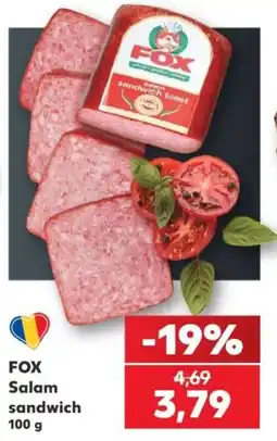 Kaufland Fox salam sandwich Ofertă