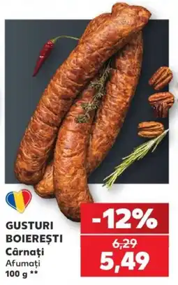 Kaufland Gusturi Boierești Cârnați Afumați Ofertă