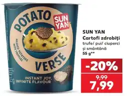 Kaufland Sun Yan cartofi zdrobiți trufe/ pui/ ciuperci și smântână Ofertă