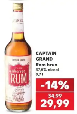 Kaufland Captain grand rom brun Ofertă