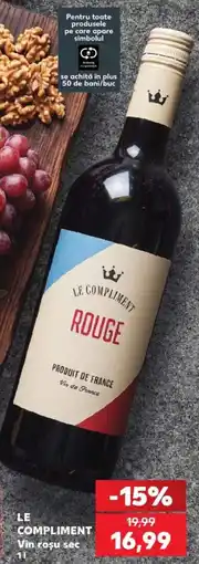 Kaufland Le Compliment Vin rosu sec Ofertă