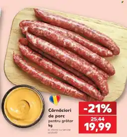 Kaufland Cârnăciori de porc pentru grătar Ofertă