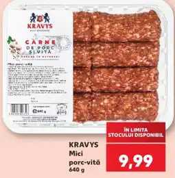 Kaufland Kravys mici porc-vită Ofertă