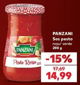 Kaufland Panzani sos pesto roșu verde Ofertă