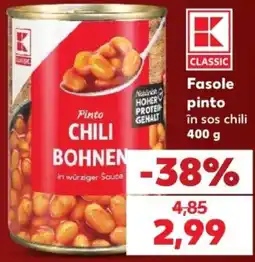 Kaufland K classic fasole pinto în sos chili Ofertă