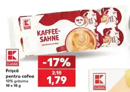 Kaufland Frișcă pentru cafea Ofertă