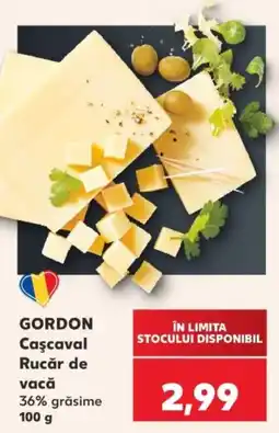 Kaufland Gordon cașcaval rucăr de vacă Ofertă