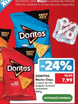 Kaufland Doritos nacho chips cu gust de hot pepper/ brânză/ smântână Ofertă