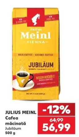 Kaufland Julius Meinl Cafea măcinată Jubilăum Ofertă